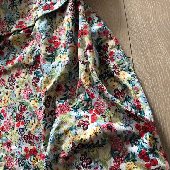 H&M Off The Shoulder Floral Print Dress Size S - Picture 6 of 13
